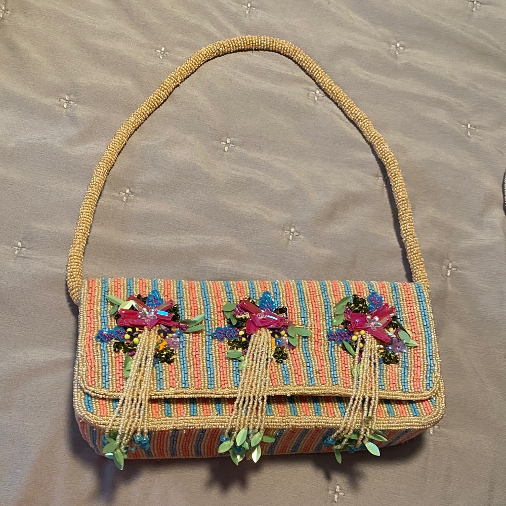 Viral Colorful Beaded Women's Bag